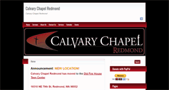 Desktop Screenshot of calvaryredmond.org