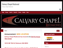 Tablet Screenshot of calvaryredmond.org